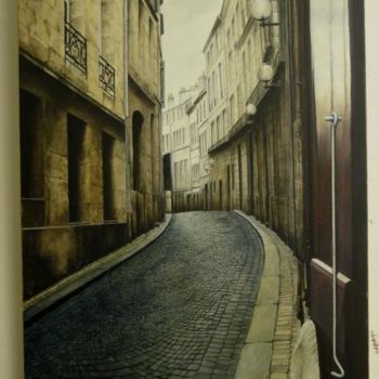 Peinture intitulée "Bordeaux, rue Reniè…" par Joël Sintas, Œuvre d'art originale