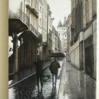 Pittura intitolato "Bordeaux, rue St Ja…" da Joël Sintas, Opera d'arte originale