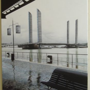 Peinture intitulée "Bordeaux pont-J-Cha…" par Joël Sintas, Œuvre d'art originale