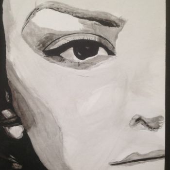Картина под названием "Faces n009 Close up" - Joeri Van Hamme, Подлинное произведение искусства