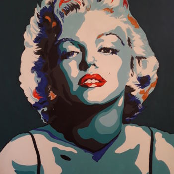 Pintura titulada "Marilyn-001" por Johan, Obra de arte original, Oleo