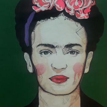 Pintura titulada "Frida" por Johan, Obra de arte original, Oleo