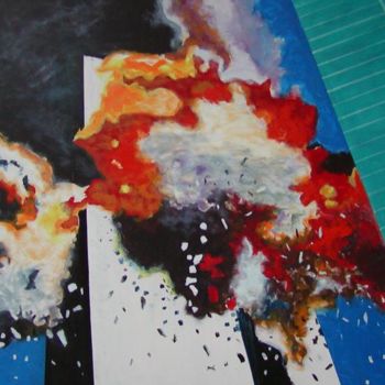 Painting titled "11 de septiembre" by Johana Uvence, Original Artwork