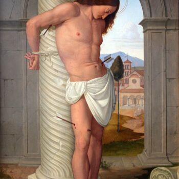 Peinture intitulée "Saint-Sebastien" par Johann Friedrich Overbeck, Œuvre d'art originale, Huile