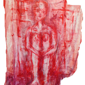 Malerei mit dem Titel "Fragment 3" von Johanna Bouvarel, Original-Kunstwerk, Acryl