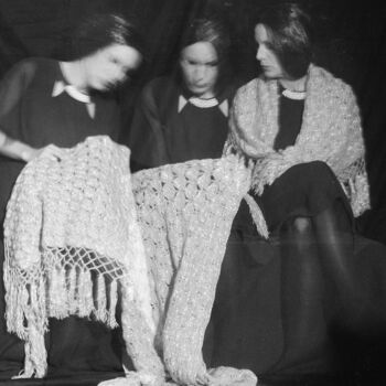 Fotografia intitulada "Les sœurs 3" por Johanna Bouvarel, Obras de arte originais, Fotografia de filme Montado em Alumínio