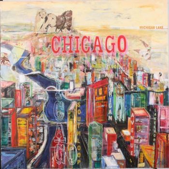 「Chicago」というタイトルの絵画 Johanne Guichardによって, オリジナルのアートワーク