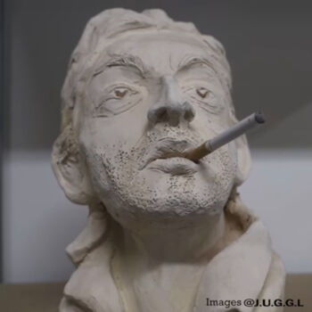 Scultura intitolato "Gainsbourg" da Johanne Mcleod, Opera d'arte originale, Argilla