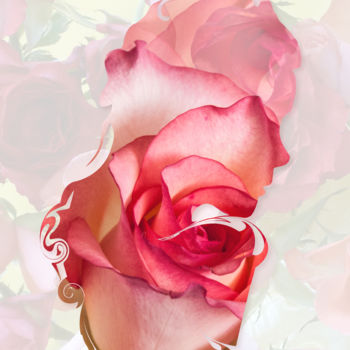 Digital Arts με τίτλο "Flower Portrait  M0…" από Johannes Murat, Αυθεντικά έργα τέχνης, Κολάζ