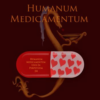 Arts numériques intitulée "Humanum Medicamentu…" par Johannes Murat, Œuvre d'art originale, Huile