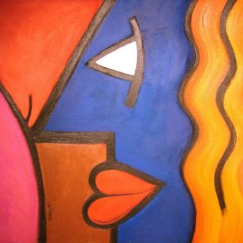 Картина под названием "L'abricot" - Storm, Подлинное произведение искусства, Масло
