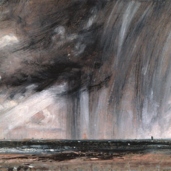 Peinture intitulée "Étude de paysage ma…" par John Constable, Œuvre d'art originale, Huile