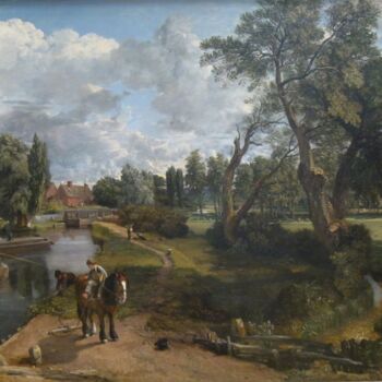 Peinture intitulée "Le moulin de Flatfo…" par John Constable, Œuvre d'art originale, Huile
