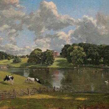 Painting titled "Wivenhoe Park, Essex" by John Constable, Original Artwork, Oil