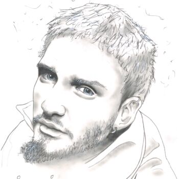 Zeichnungen mit dem Titel "Layne Staley" von John Creekmore, Original-Kunstwerk, Bleistift