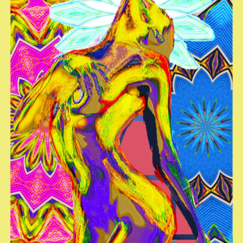 Digitale Kunst getiteld "Woman Solaris" door J.Jokko, Origineel Kunstwerk, Digitaal Schilderwerk
