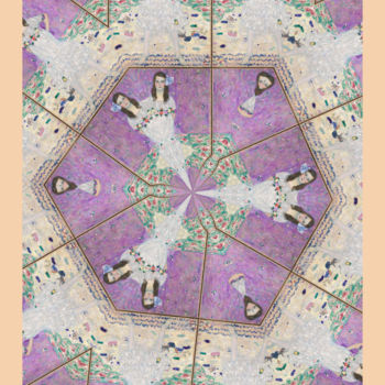 Arts numériques intitulée "Reflets de Klimt" par J.Jokko, Œuvre d'art originale, Peinture numérique