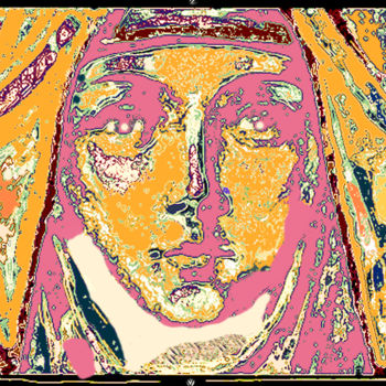 Arte digitale intitolato "Sainte Catherine de…" da J.Jokko, Opera d'arte originale, Pittura digitale