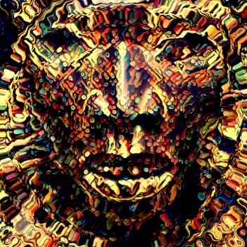 Arts numériques intitulée "Kongo" par J.Jokko, Œuvre d'art originale, Peinture numérique