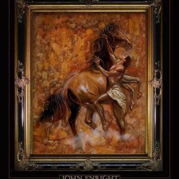 Картина под названием ""Tje Rider of Athen…" - John Enright, Подлинное произведение искусства
