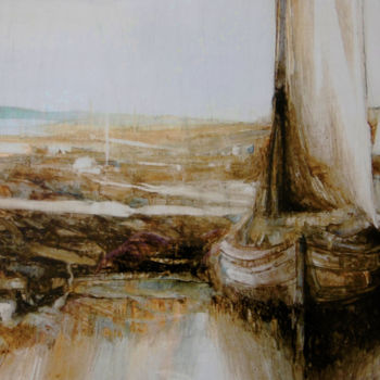 Peinture intitulée "aquarelle-port.jpg" par Le Moigne, Œuvre d'art originale
