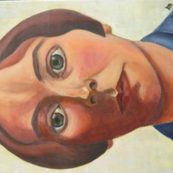 Malerei mit dem Titel "charley-toorop (sel…" von John M. Miller, Original-Kunstwerk, Acryl