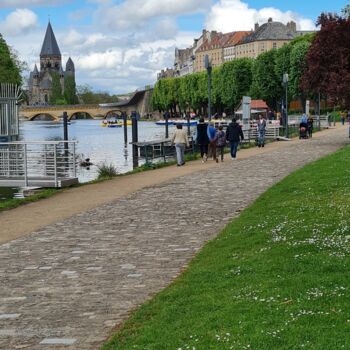 Fotografie getiteld "Sentier de promenad…" door John Mailly, Origineel Kunstwerk, Niet gemanipuleerde fotografie