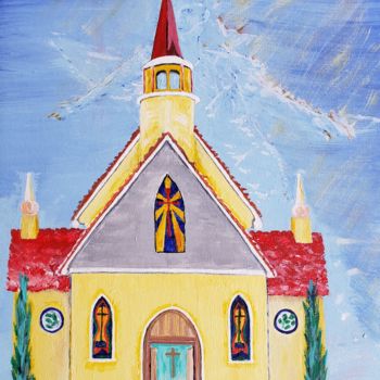「Prayers Answered」というタイトルの絵画 John Morrisonによって, オリジナルのアートワーク, アクリル