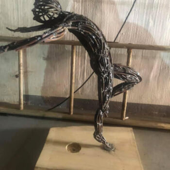 Sculpture titled "swept" by John Pietersen, Original Artwork, Metals