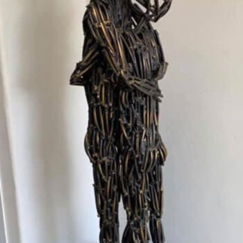 Sculpture titled "Lovers" by John Pietersen, Original Artwork, Metals