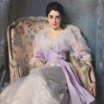 Painting titled "Portrait de Lady Ag…" by John Singer Sargent, Original Artwork, Oil