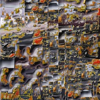 Grafika cyfrowa / sztuka generowana cyfrowo zatytułowany „Tabula 4” autorstwa John Larkin, Oryginalna praca, Malarstwo cyfro…