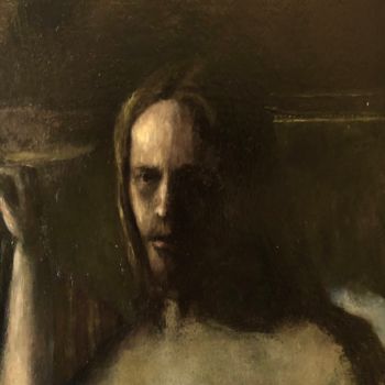 Painting titled "Portrait of a Man" by Johnhenry Tecklenburg Jh, Original Artwork