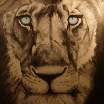 "Lion noir" başlıklı Tablo Mc Kenzie tarafından, Orijinal sanat, Petrol