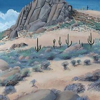 Painting titled "Pinnacle Peak East…" by John Michael Kearney, Original Artwork
