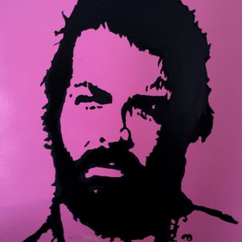 Painting titled "Bud Spencer" by John Von Brown, Original Artwork