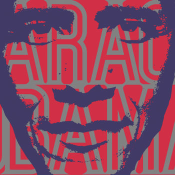 Peinture intitulée "Barack Obama" par John Von Brown, Œuvre d'art originale