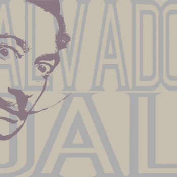 Malerei mit dem Titel "Salvador Dali" von John Von Brown, Original-Kunstwerk