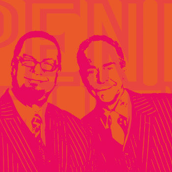 Painting titled "Penn and Teller" by John Von Brown, Original Artwork