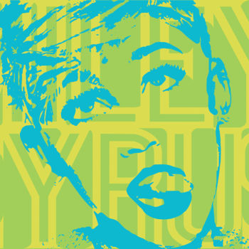 Malerei mit dem Titel "Miley Cyrus" von John Von Brown, Original-Kunstwerk
