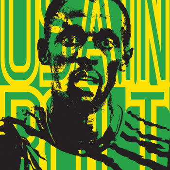 Pintura titulada "Usain Bolt" por John Von Brown, Obra de arte original, Tinta