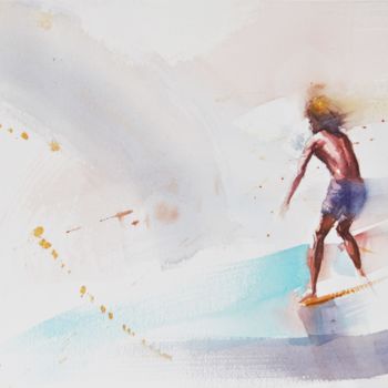 Peinture intitulée "Kaniela" par Johny Vieira, Œuvre d'art originale, Aquarelle