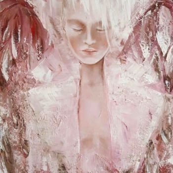 Картина под названием "Ангел благого молча…" - Natalie Cug, Подлинное произведение искусства, Масло