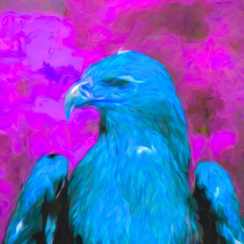 Digital Arts titled "Eagle 2" by Jokannan, Original Artwork, Digital Painting