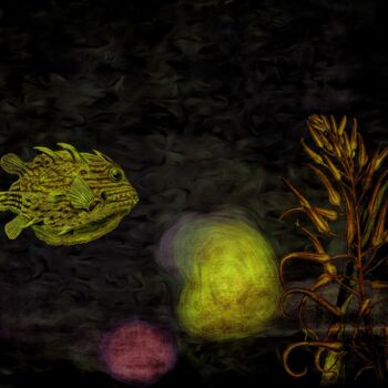 Digital Arts titled "Deep Sea" by Jokannan, Original Artwork, Digital Painting