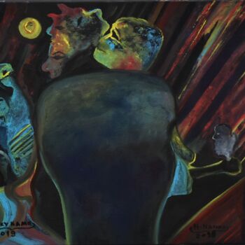 Pittura intitolato "Abstract painting t…" da Joky, Opera d'arte originale, Olio
