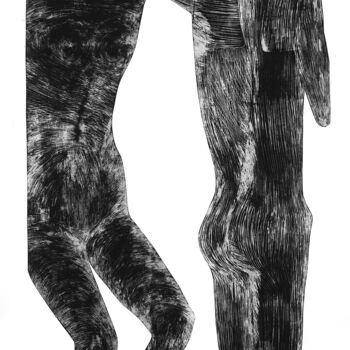 Printmaking titled "Aus der Serie Human…" by Jolanta Johnsson, Original Artwork, Embossing