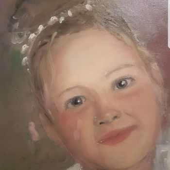 Painting titled "Natasha as a young…" by Jolanta Storczyk, Original Artwork, Oil