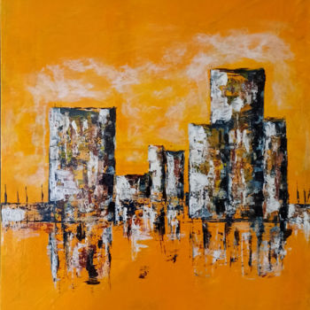 Painting titled "LA ROCHELLE 2" by Jolawa, Original Artwork, Acrylic