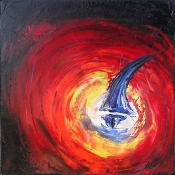 Malerei mit dem Titel "VOILE" von Jolawa, Original-Kunstwerk, Öl